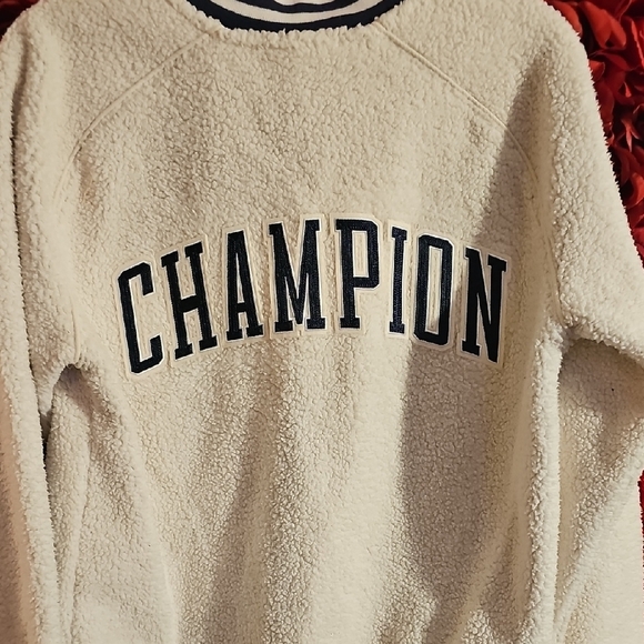 Champion Cream Fleece Jacket NWOT - Picture 8 of 9